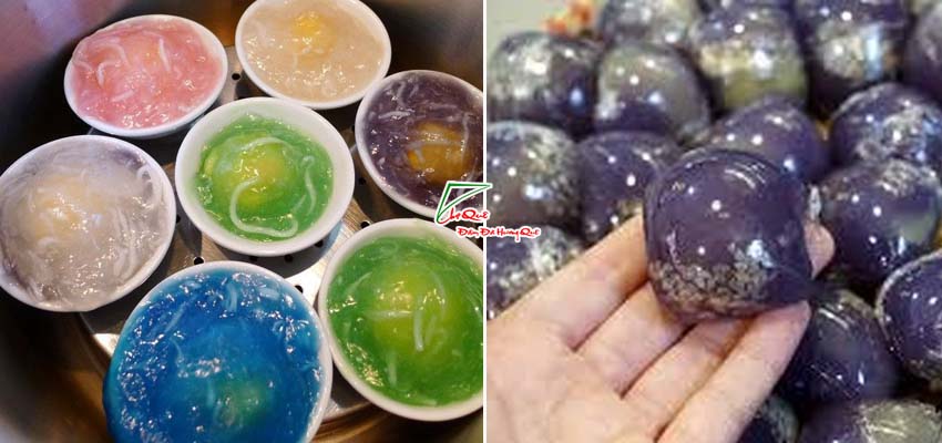 Hấp bánh xu xê hoa đậu biếc